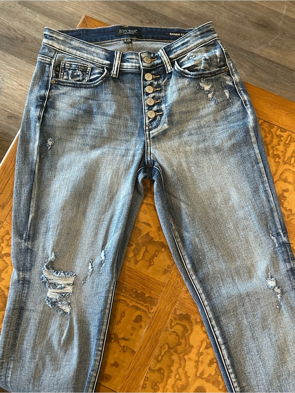 Judy Blue Women's Light Blue Distressed Skinny Jeans